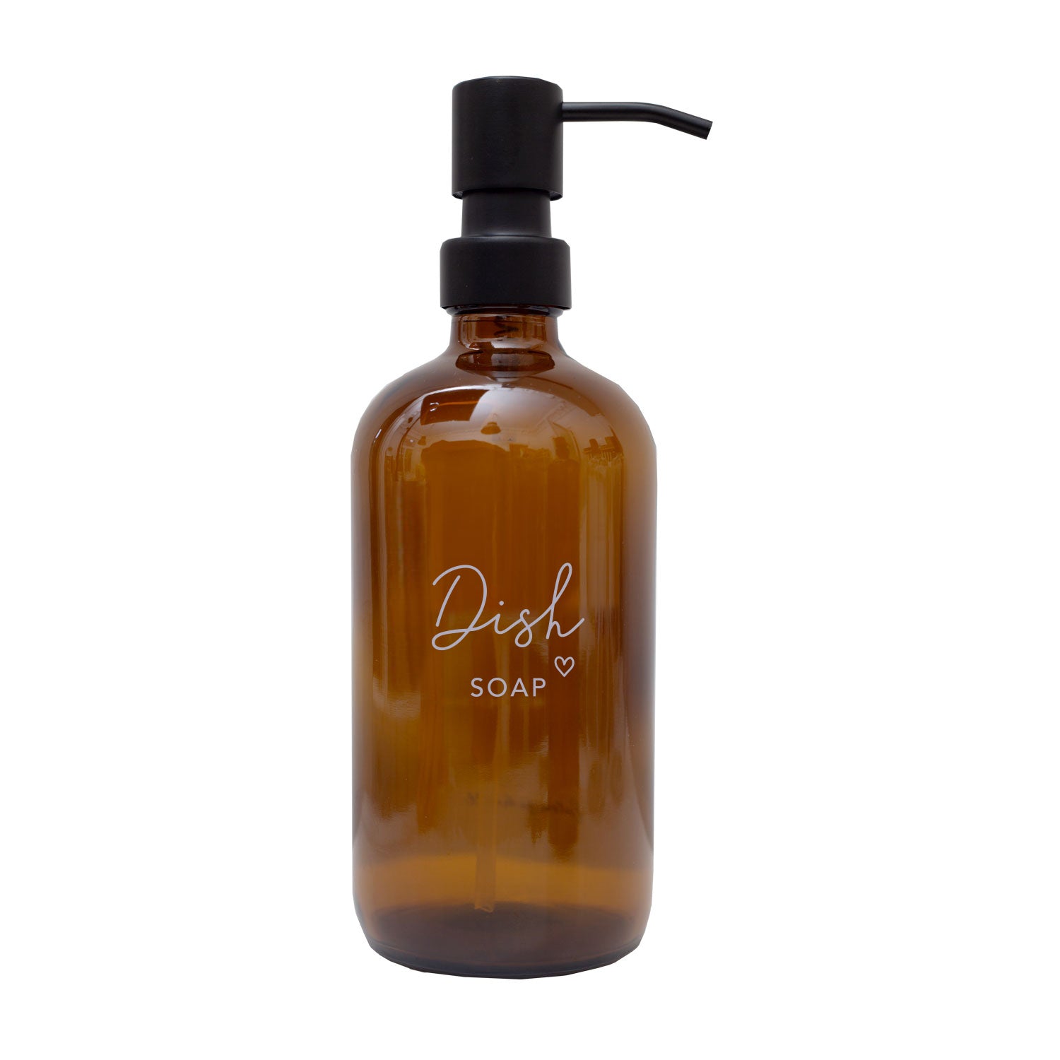 Seifenspender "Dishsoap" 500ml braun - Eulenschnitt