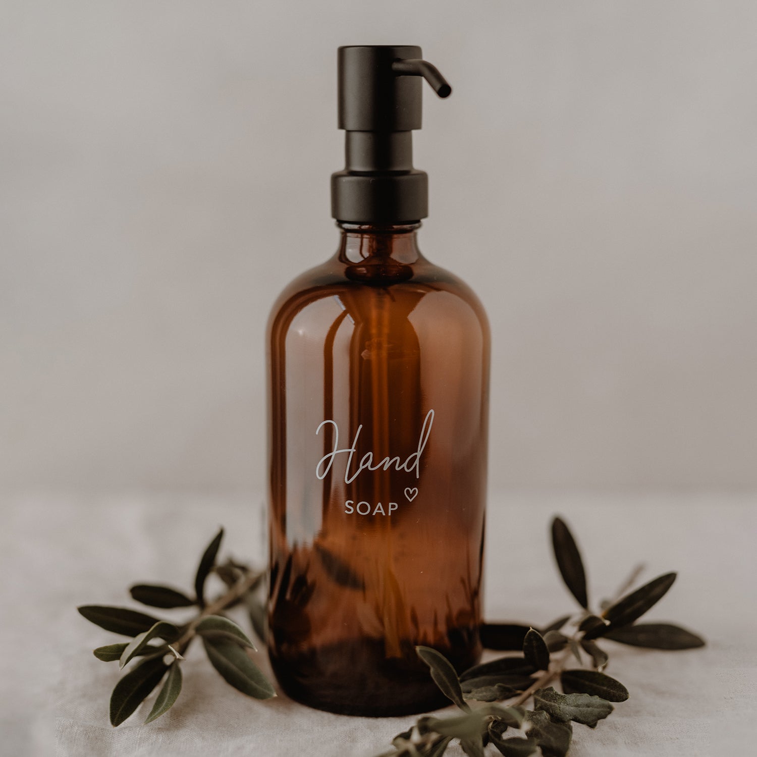Seifenspender "Handsoap" 500ml braun - Eulenschnitt