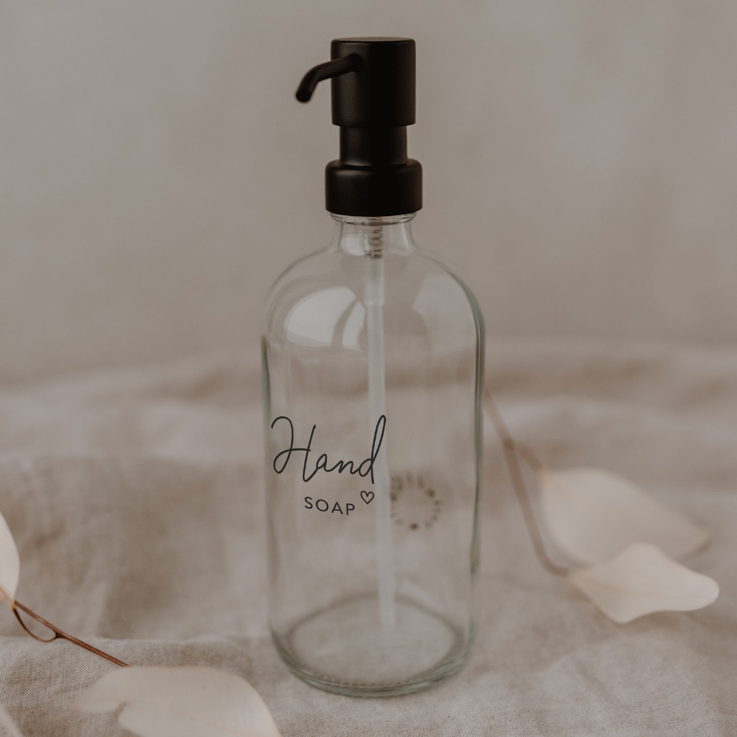 Seifenspender "Handsoap" 500ml transparent - Eulenschnitt