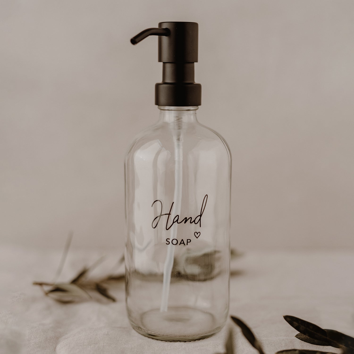 Seifenspender "Handsoap" 500ml transparent - Eulenschnitt