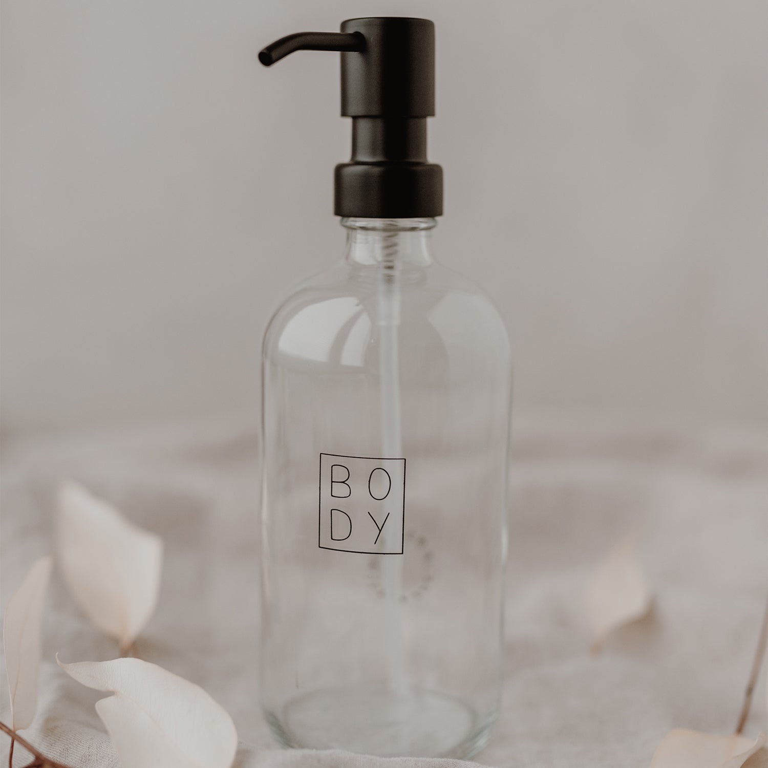 Seifenspender "BODY" 500ml transparent - Eulenschnitt