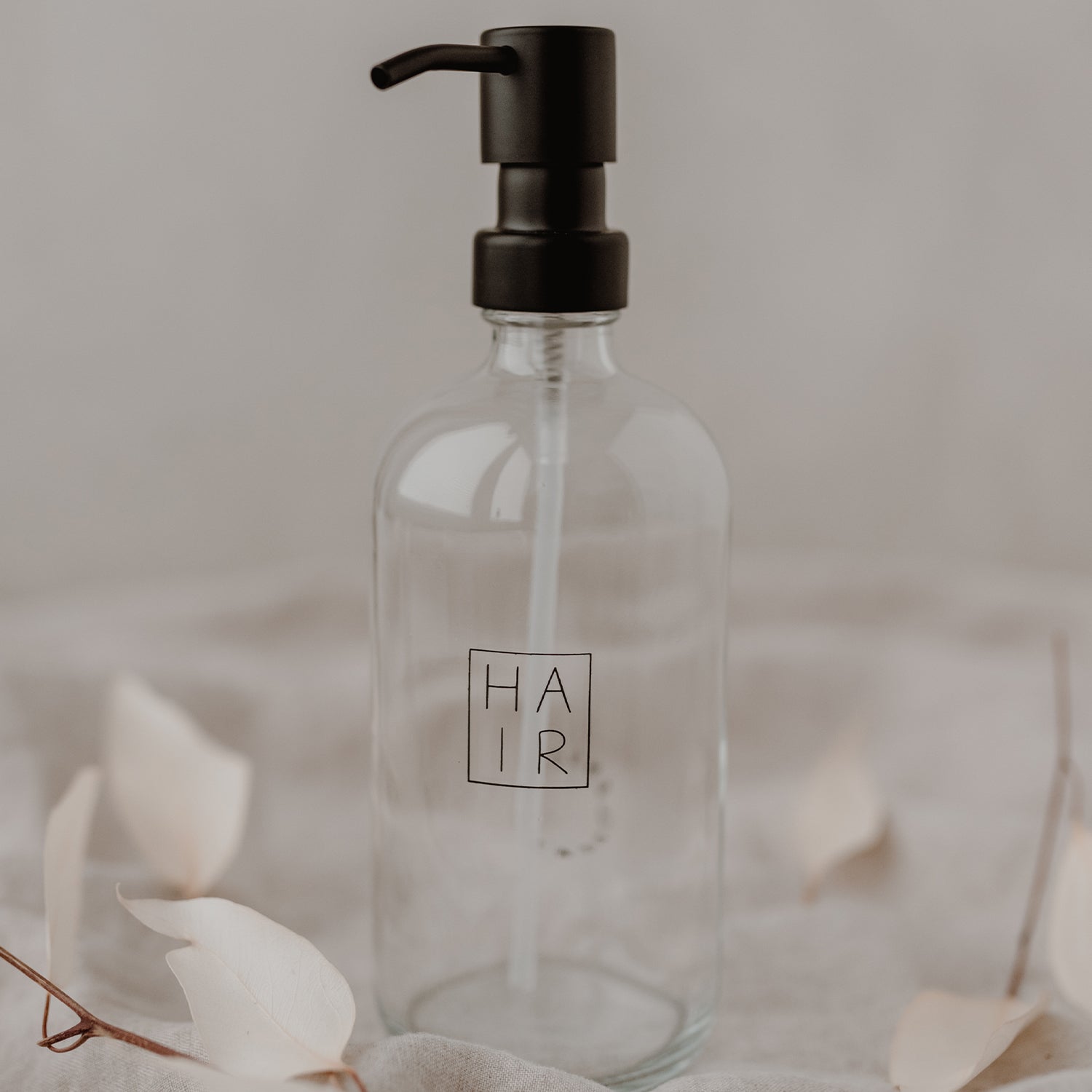 Seifenspender "HAIR" 500ml transparent - Eulenschnitt