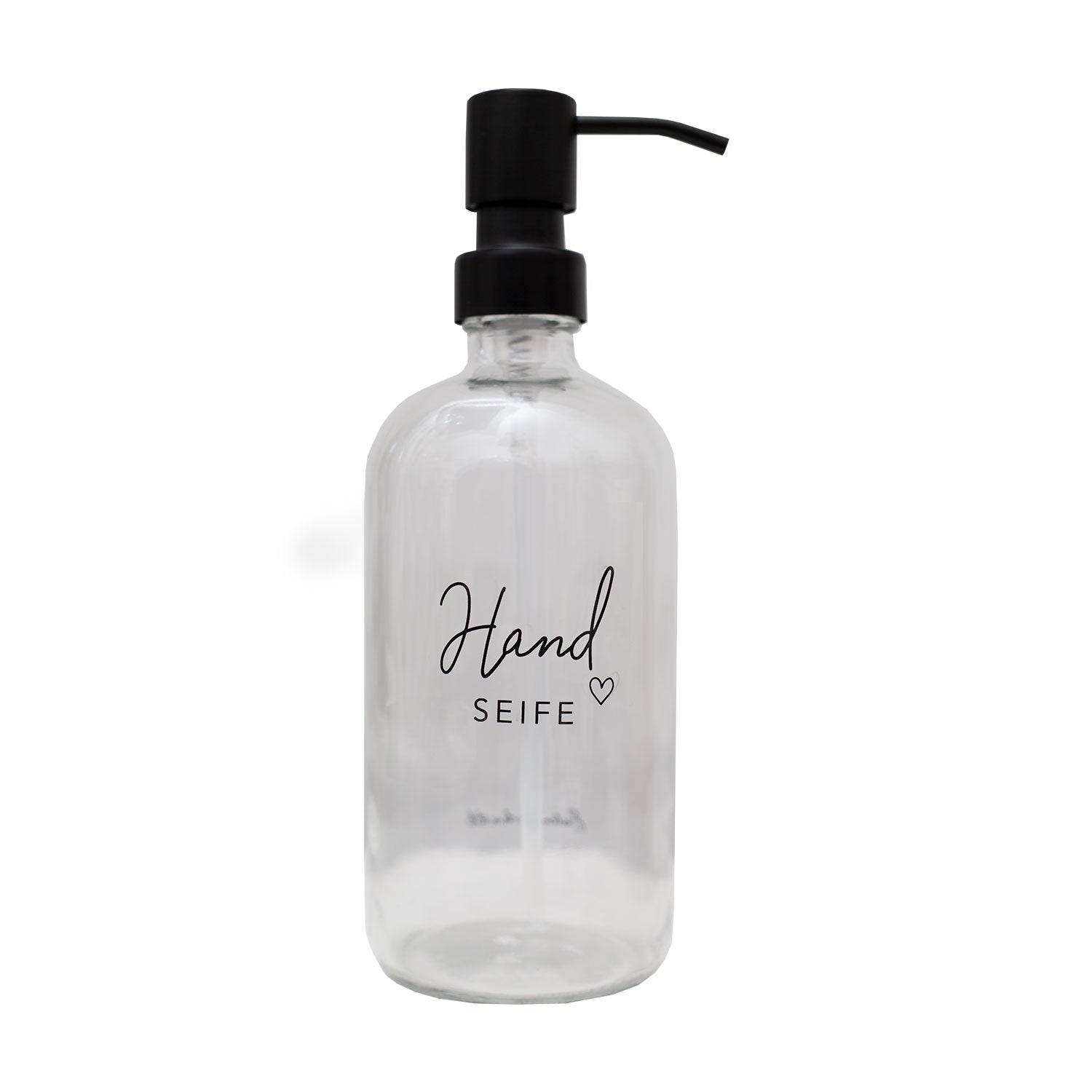 Seifenspender "Handseife" 500ml transparent - Eulenschnitt