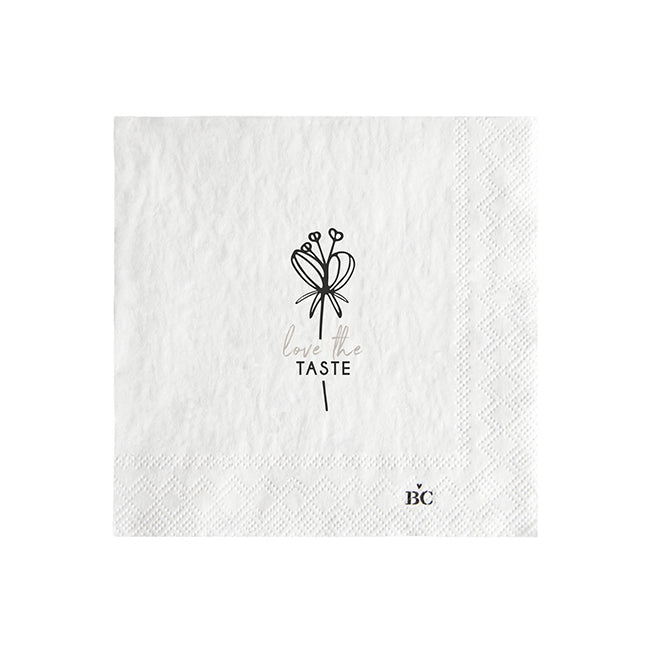 Serviette "Love the Taste" Cocktail - Bastion Collections