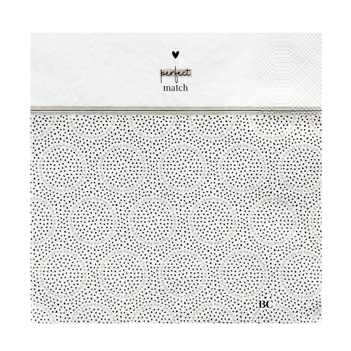 Serviette "Perfect match" Lunch - Bastion Collections