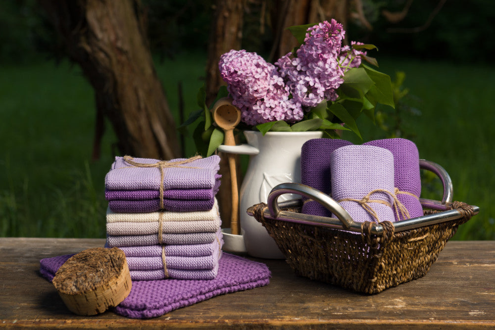 Handtuch Dunkellila - Solwang Design