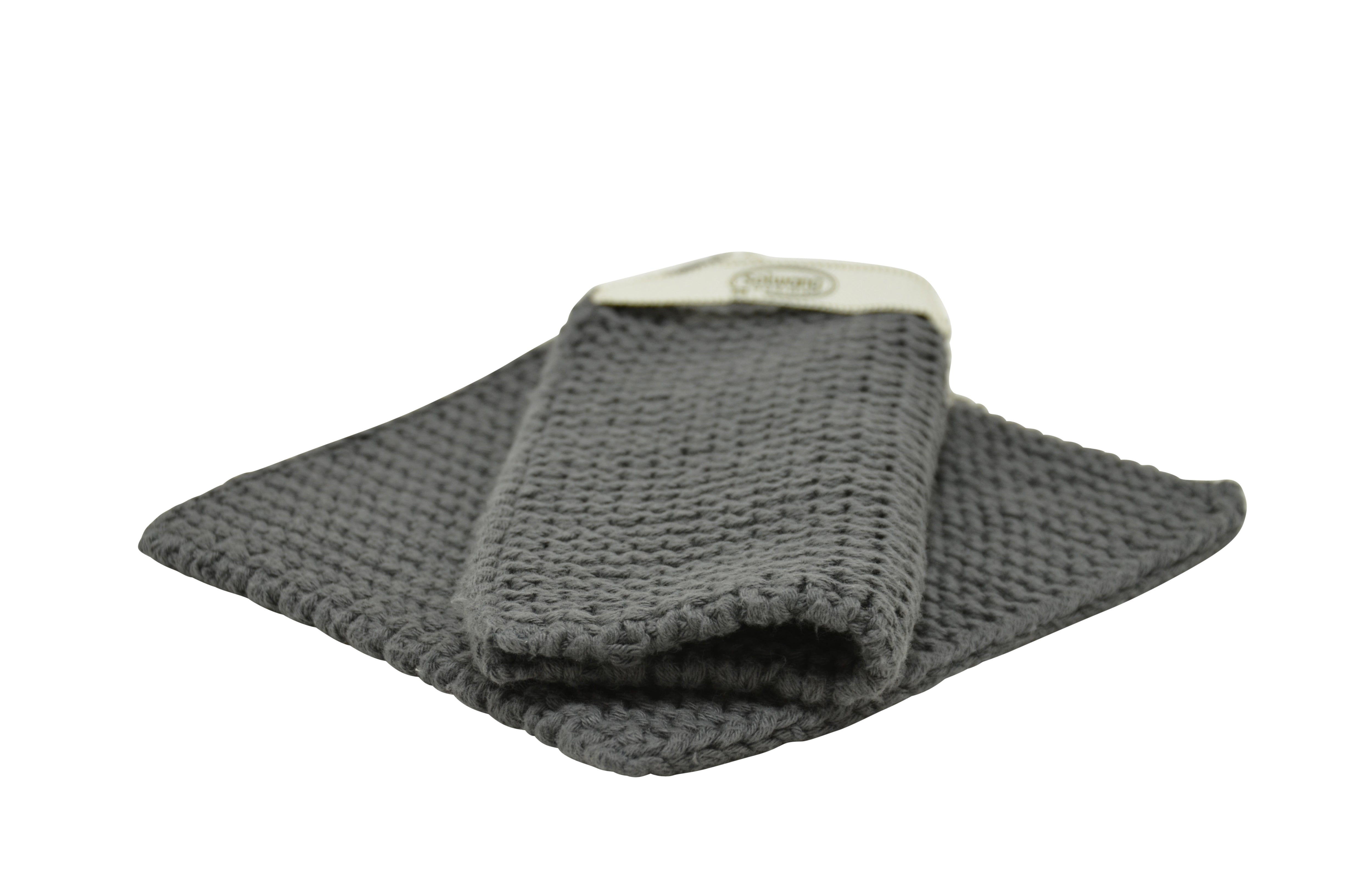 Topflappen Dunkles Stahlgrau 2er Set - Solwang Design