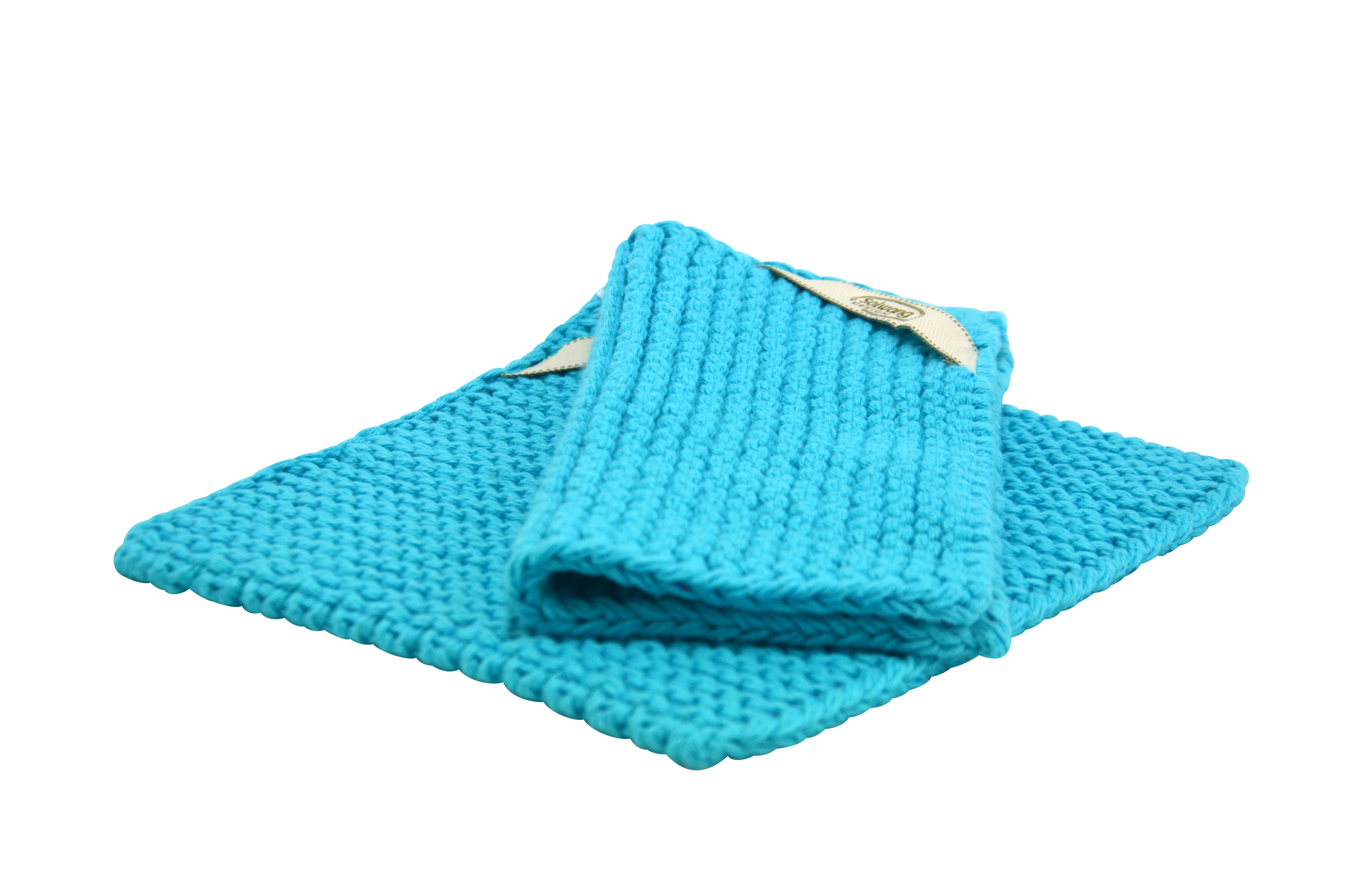 Topflappen Türkis 2er Set - Solwang Design