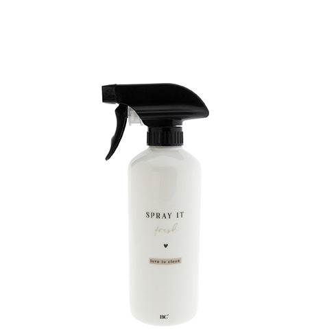 Sprühflasche "Spray it fresh" schwarz - Bastion Collections
