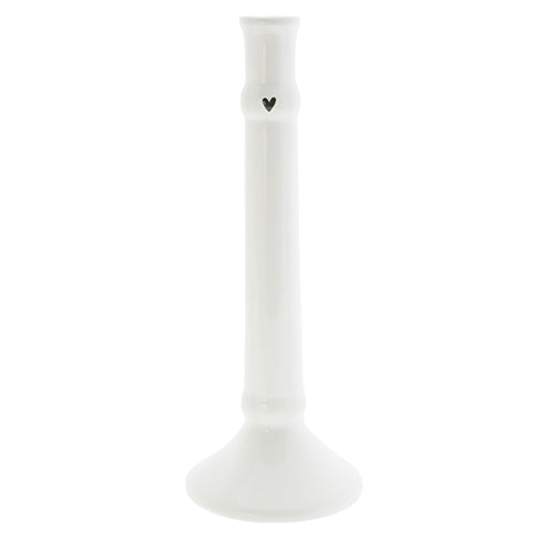 Stabkerzenhalter "heart" weiss gross - Bastion Collections
