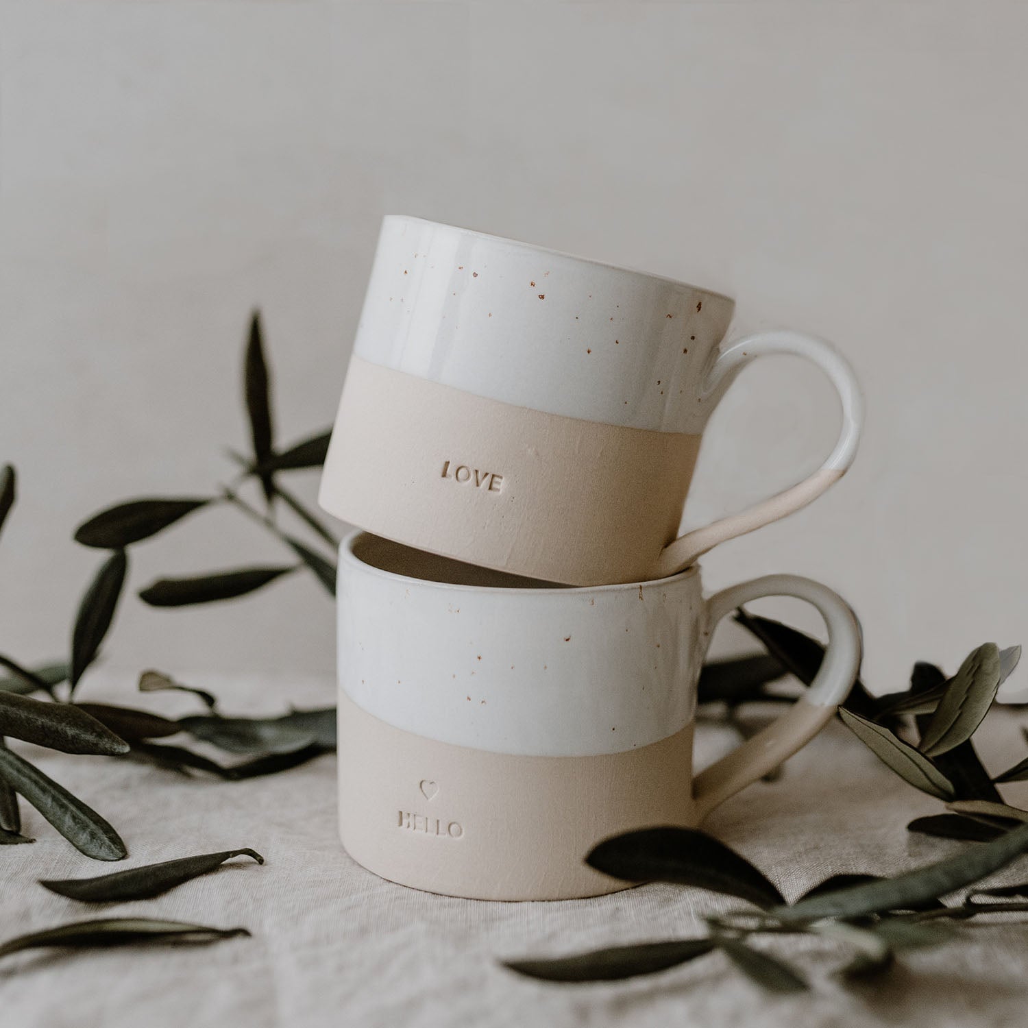 Tazza di terracotta "LOVE" - Eulenschnitt