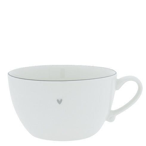 Suppentasse "heart" grau - Bastion Collections
