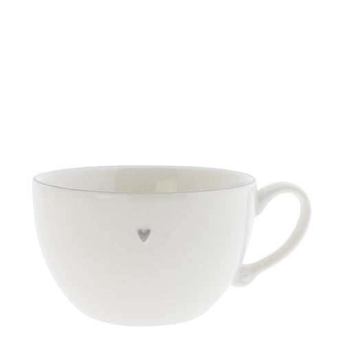 Suppentasse "heart" klein grau - Bastion Collections