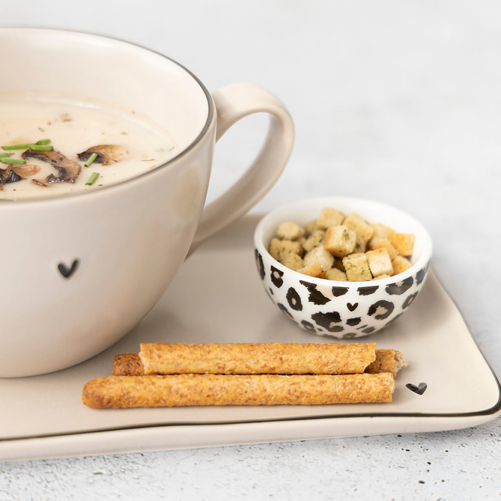 Sushi Teller "heart" beige - Bastion Collections