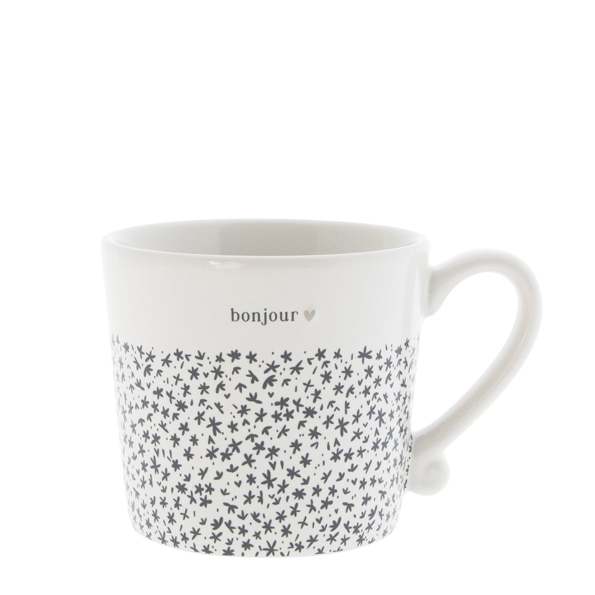 Tasse "Bonjour" schwarz - Bastion Collections