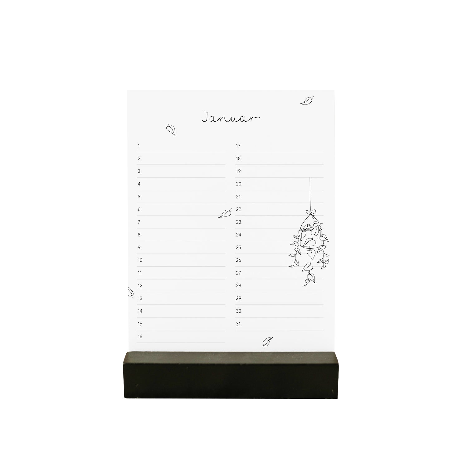 Tischkalender Geburtstage - Eulenschnitt