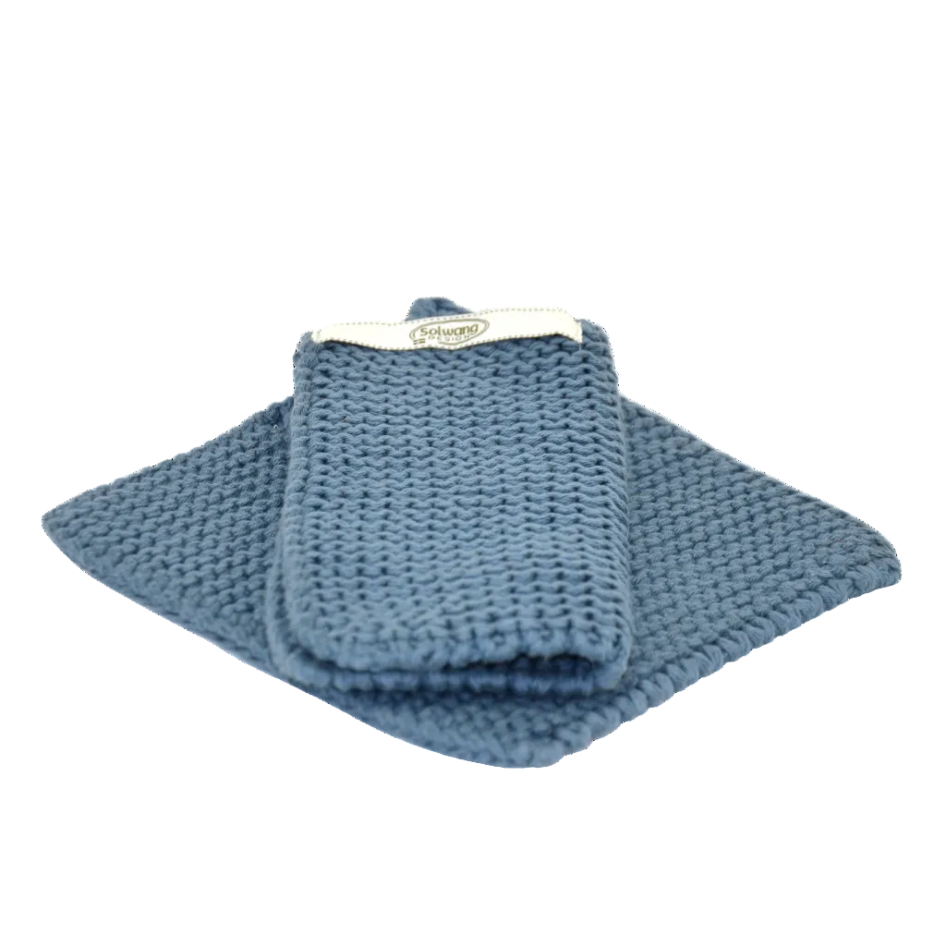 Topflappen Dunkles Antikblau 2er Set - Solwang Design