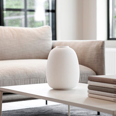 Vase "Åby" L weiss - Storefactory