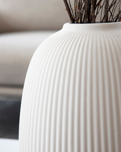 Vase "Åby" L blanc - Storefactory