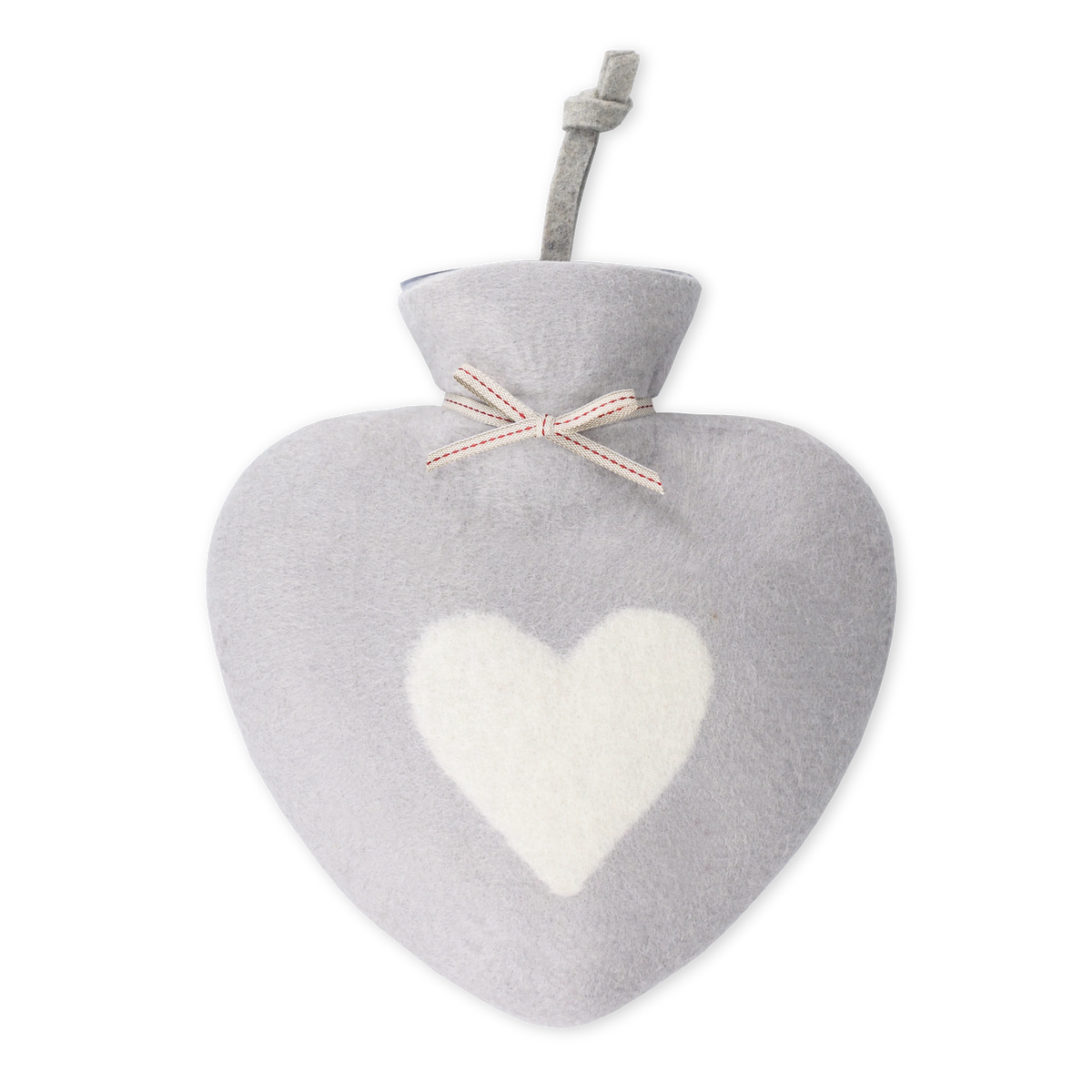 Heart hot water bottle 700ml cloud/white - dorothee lehnen