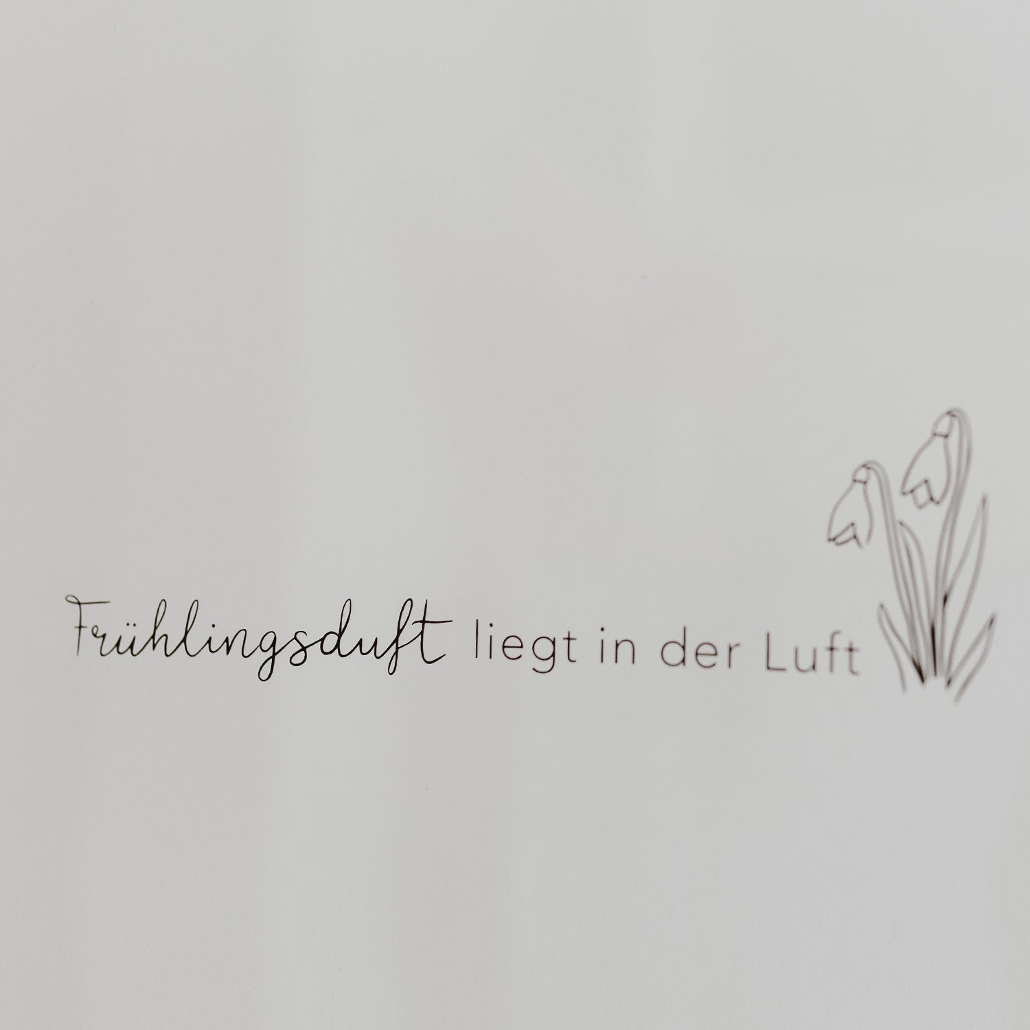 Wandsticker "Frühlingsduft" schwarz - Eulenschnitt