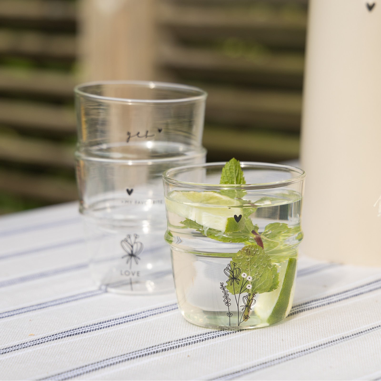 Wasserglas "Love" - Bastion Collections