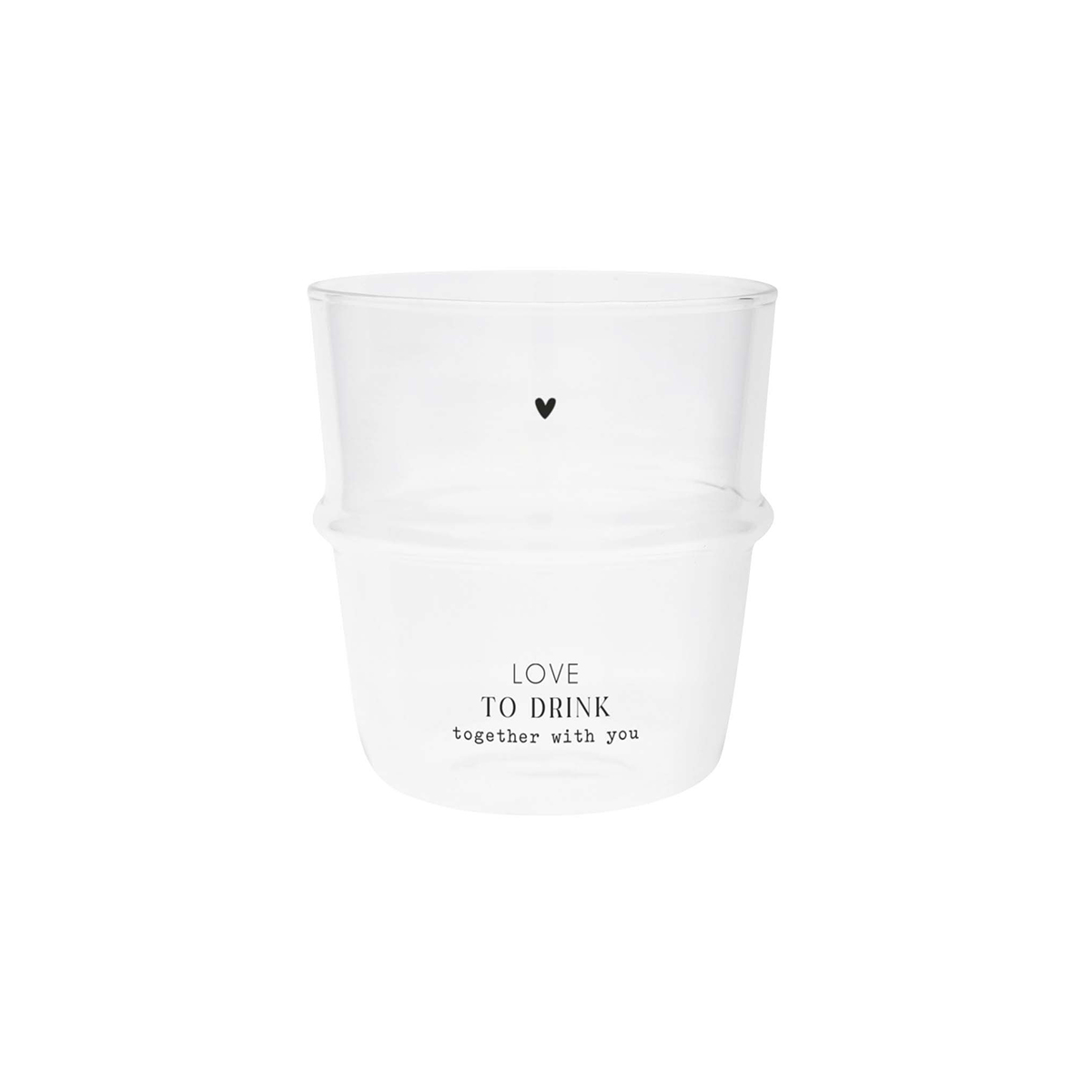 Wasserglas "Love to drink together with you" - Bastion Collections