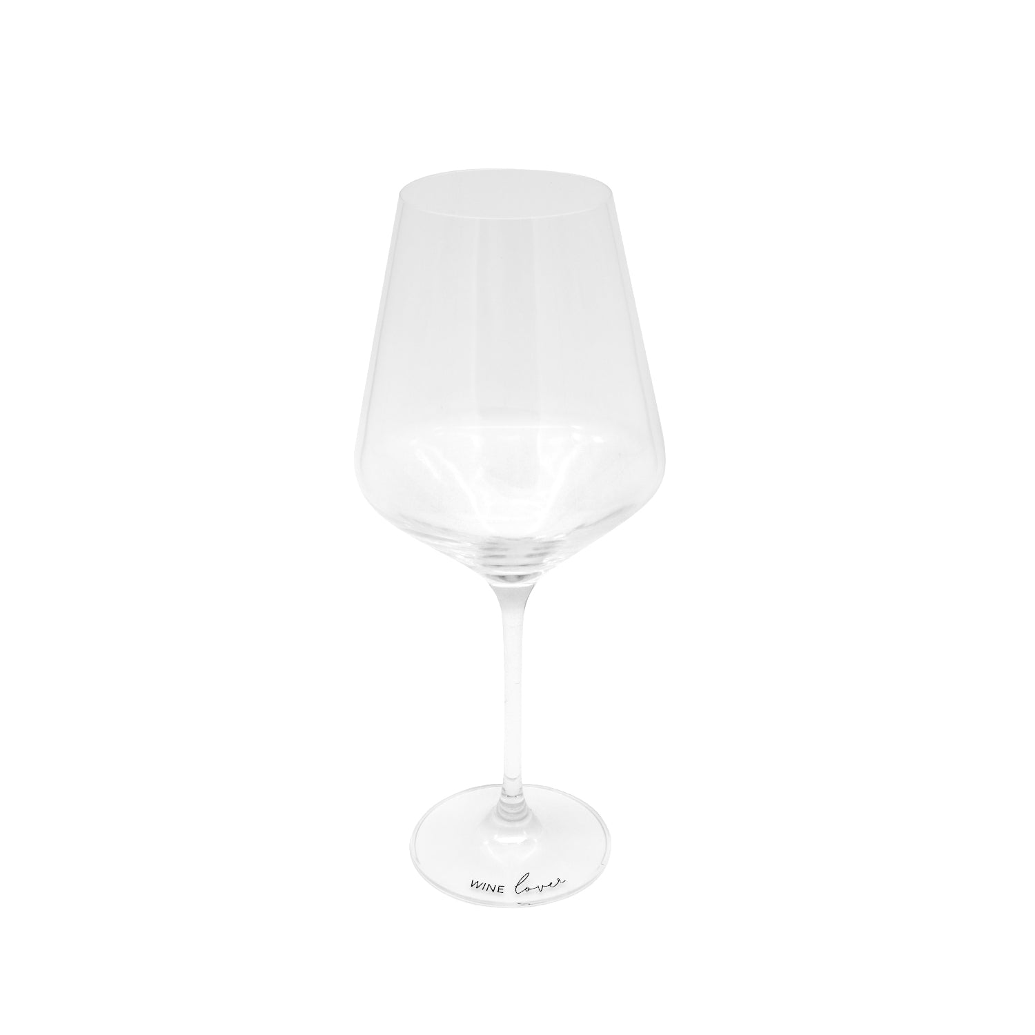 Weinglas "Wine Lover" 490ml schwarz - Eulenschnitt