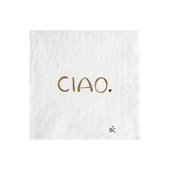 Serviette "CIAO" Cocktail - Bastion Collections