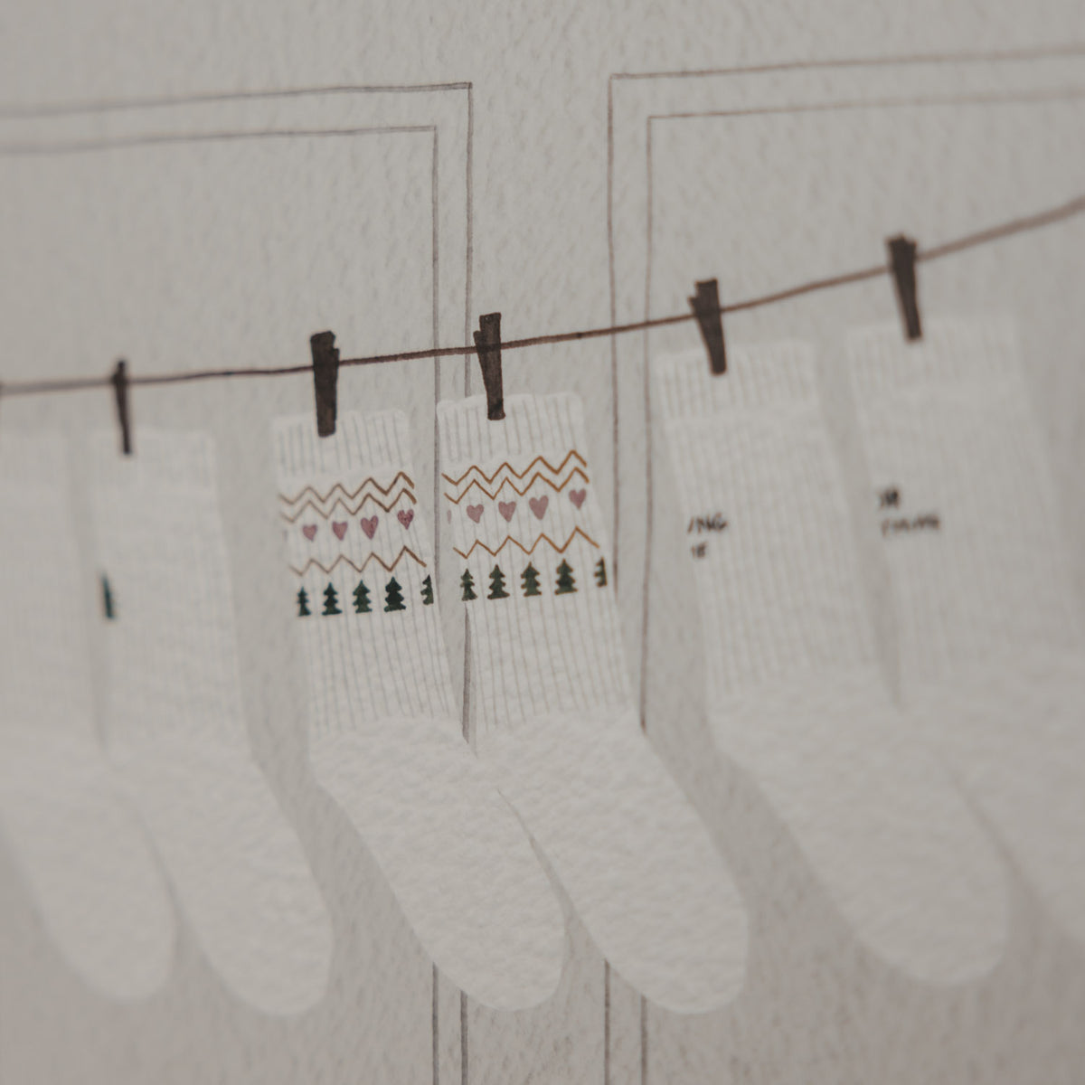 Adventskalender Socken Paare 2026 - Eulenschnitt (Bild 8)