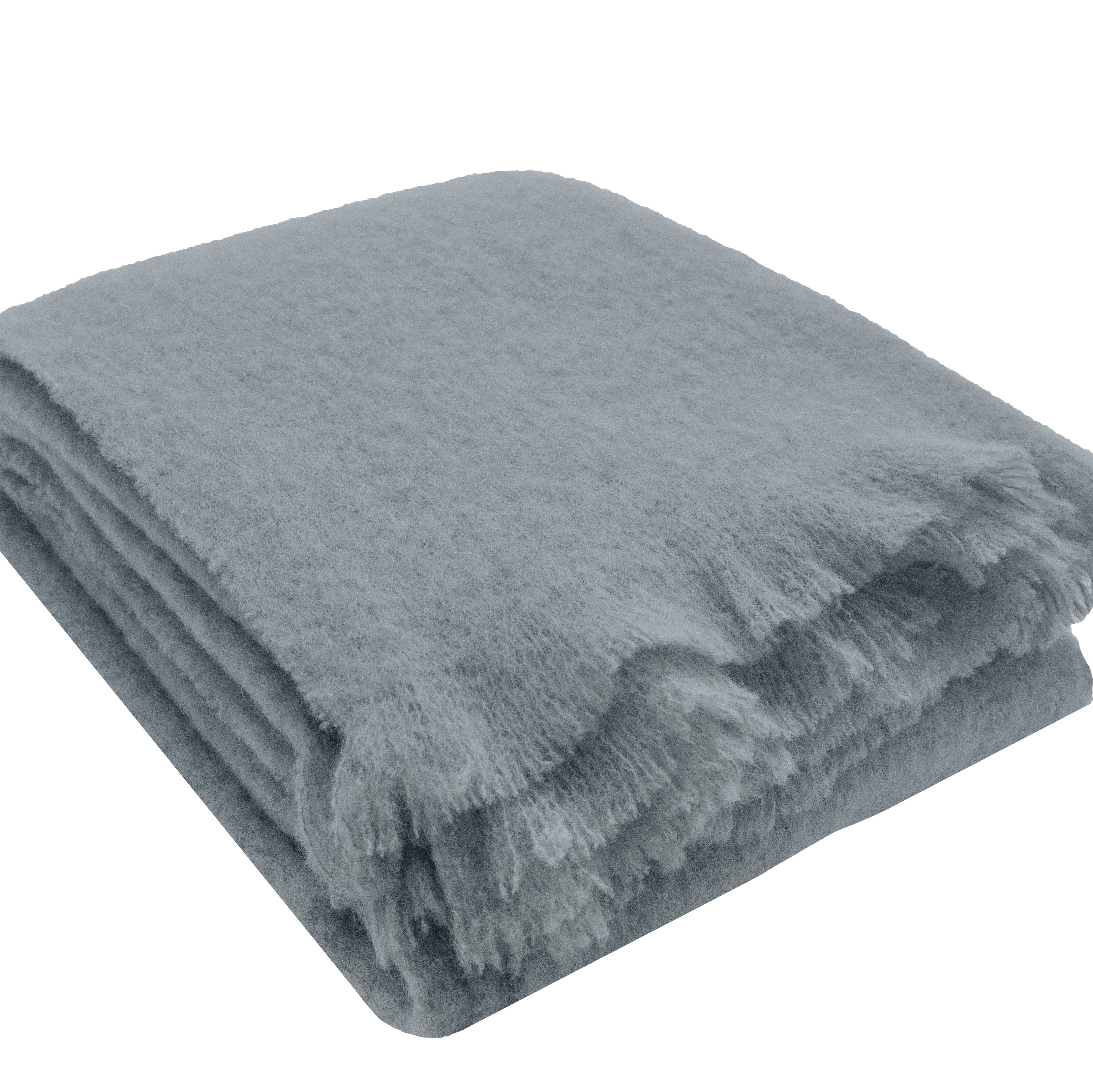 Alpaca Decke Simba grau 130x180cm - Farbliebe