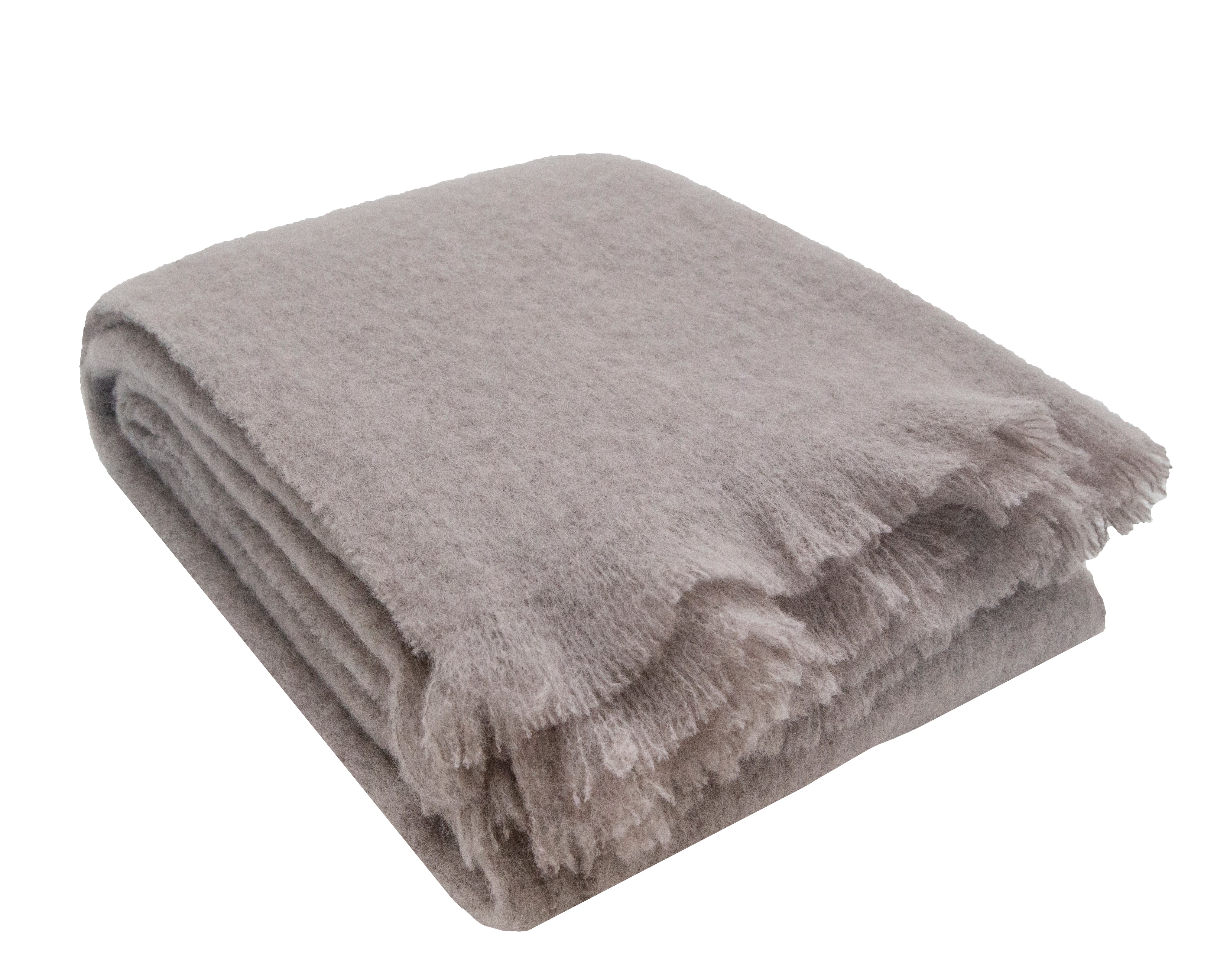 Alpaca Decke Simba taupe 130x180cm - Farbliebe