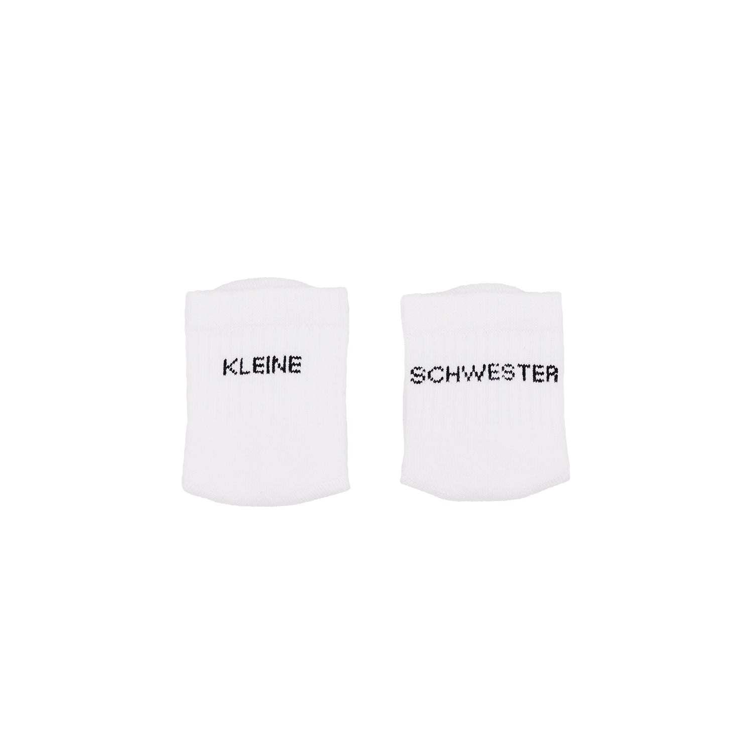 Babysocken "kleine Schwester" weiss 16–18 - Eulenschnitt