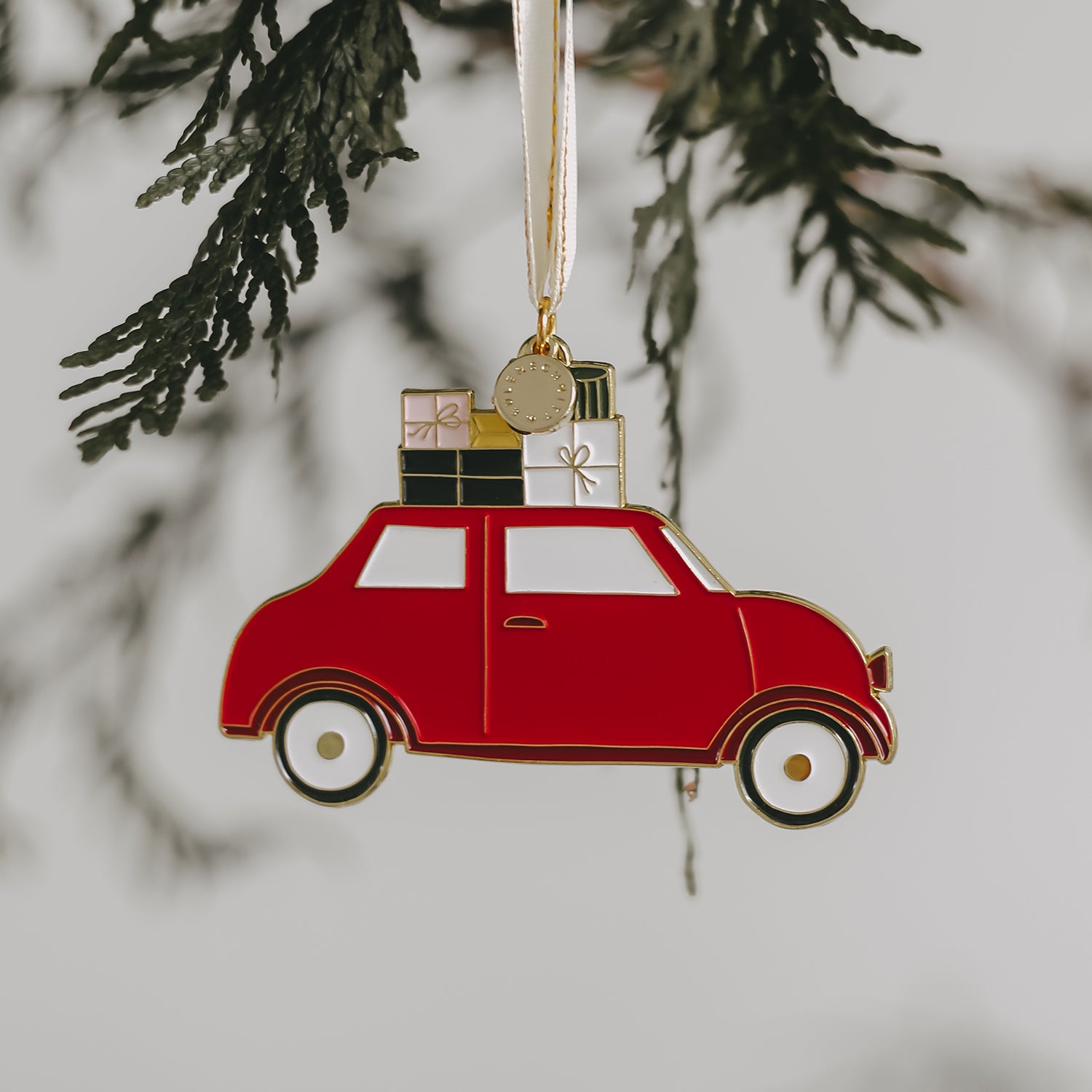 Baumschmuck Weihnachtsauto - Eulenschnitt