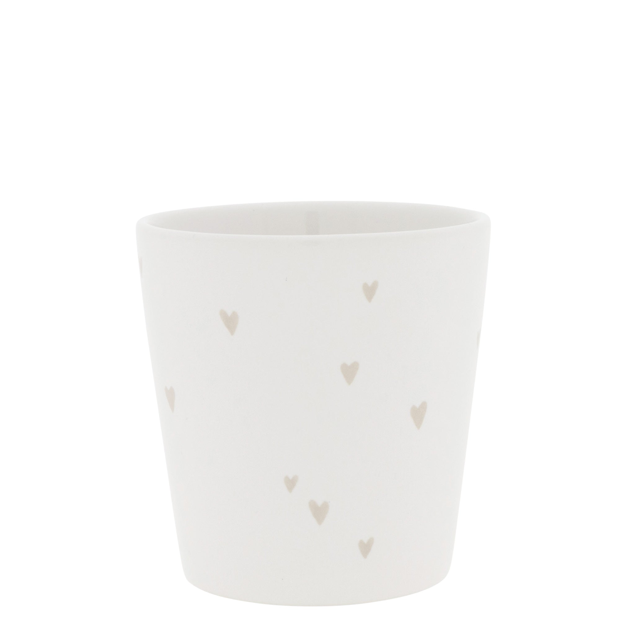 Becher "hearts" beige - Bastion Collections
