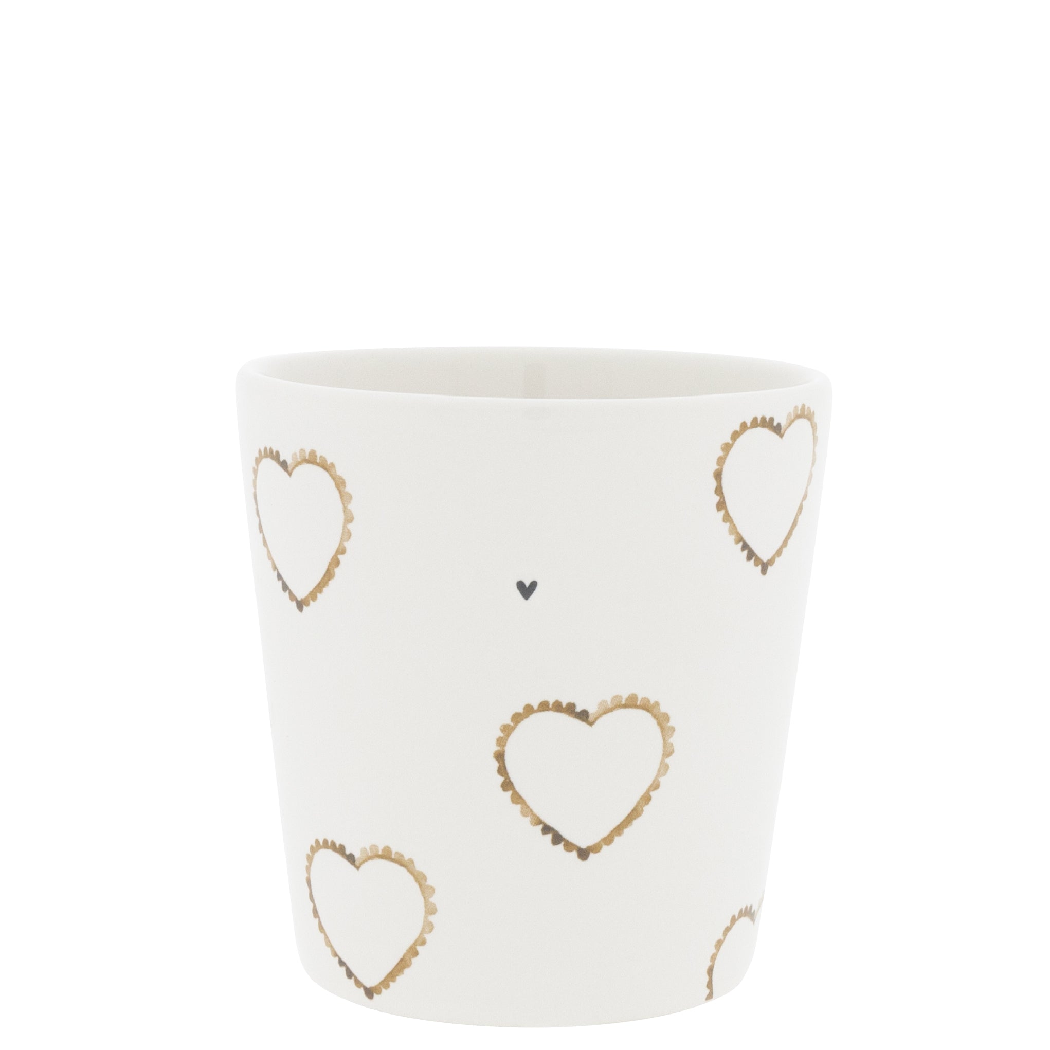 Becher "hearts" braun - Bastion Collections