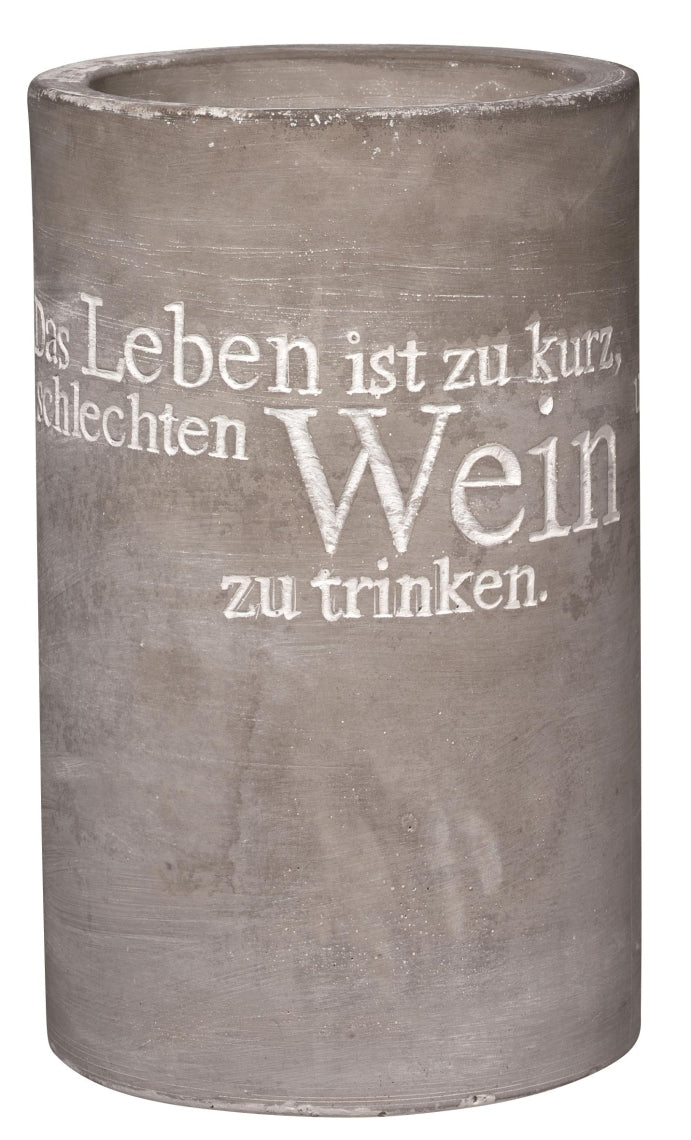 Flaschenkühler "Das Leben ist zu kurz, um schlechten Wein zu trinken." - Räder