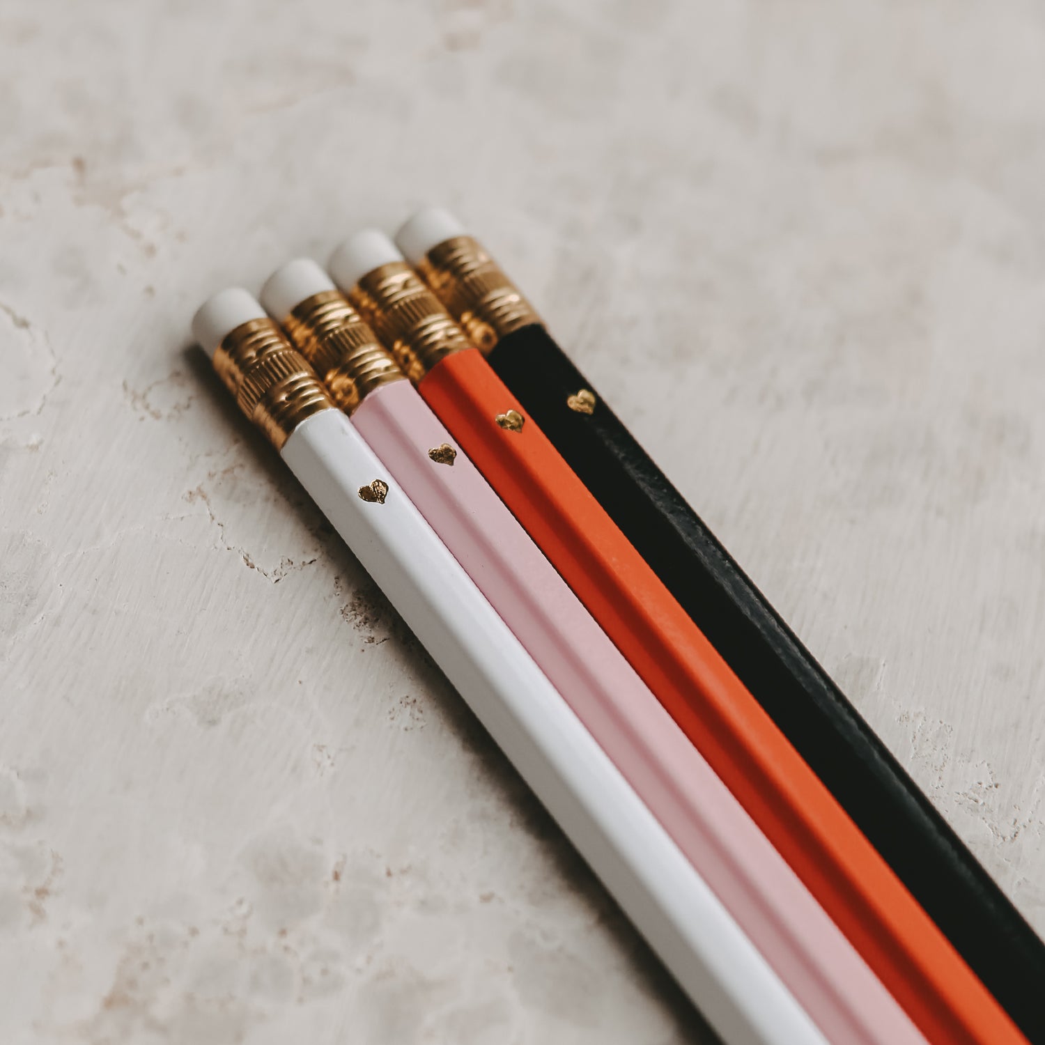 Bleistift rosa 4er Set - Eulenschnitt