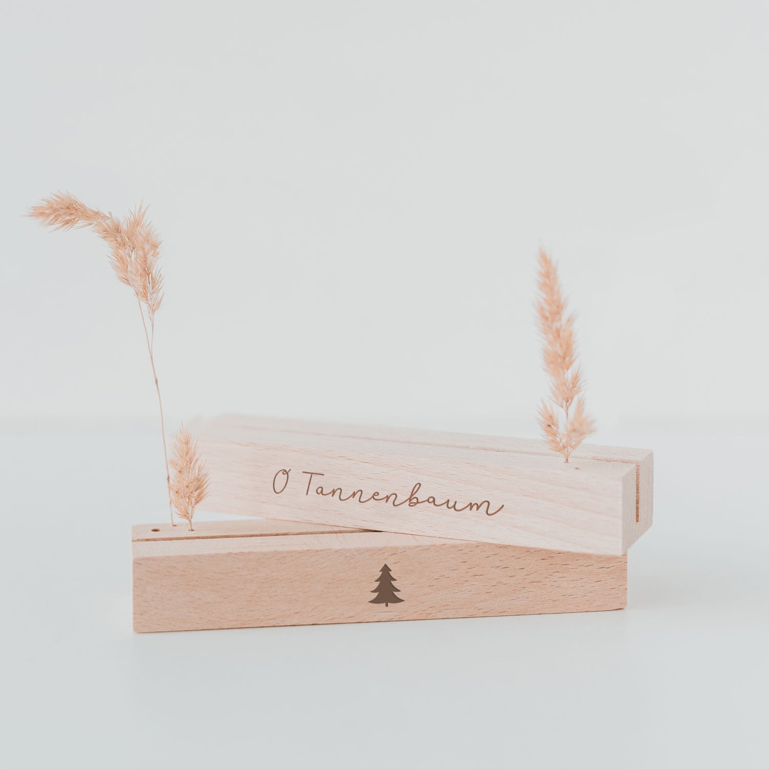 Blumen– & Kartenständer Tannenbaum 2er Set - Eulenschnitt