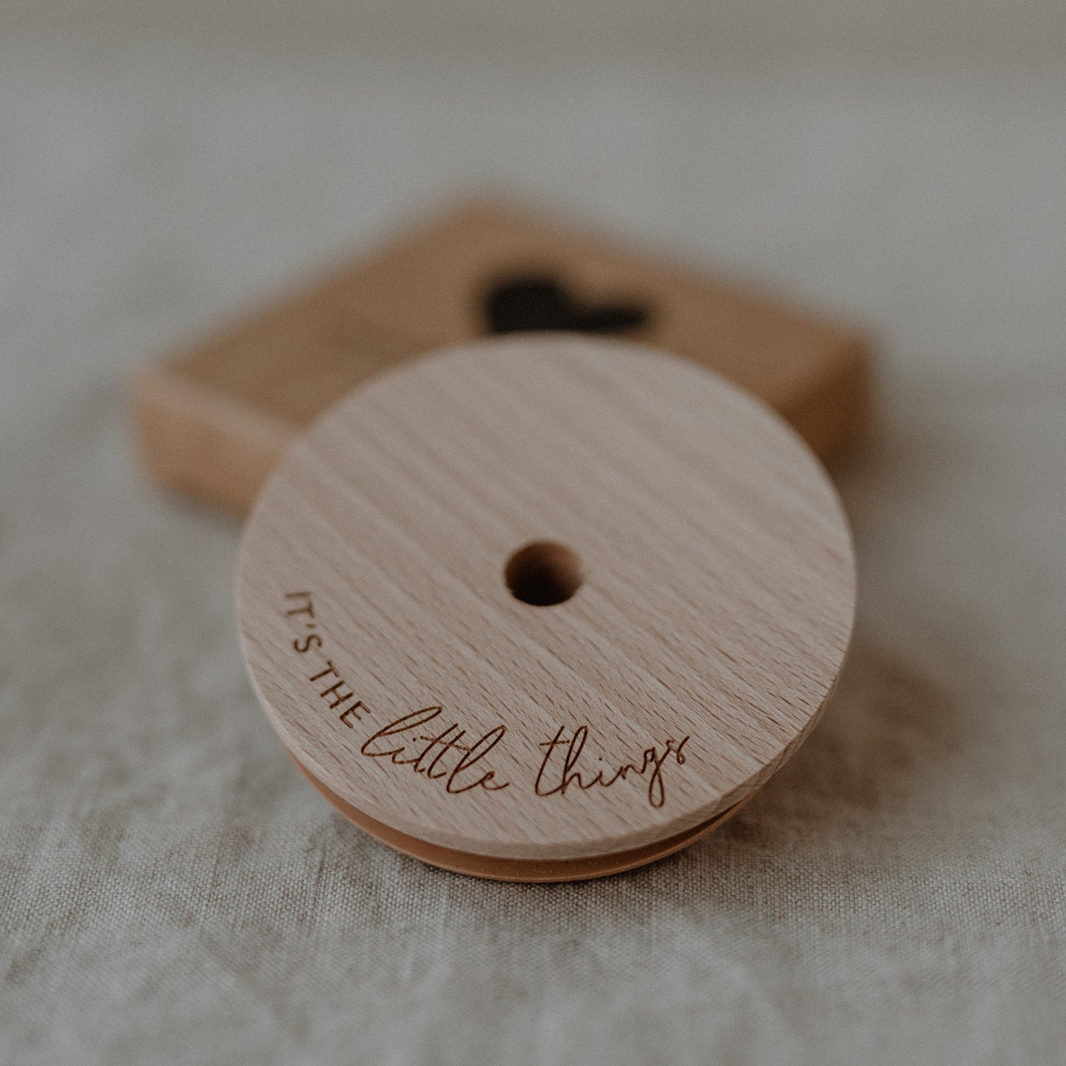 Deckel "Little Things" für Hohes Trinkglas - Eulenschnitt
