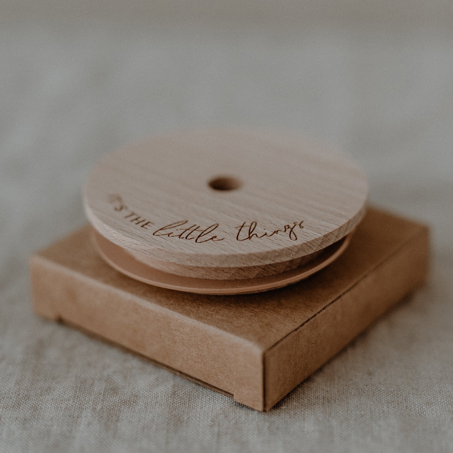 Deckel "Little Things" für Hohes Trinkglas - Eulenschnitt