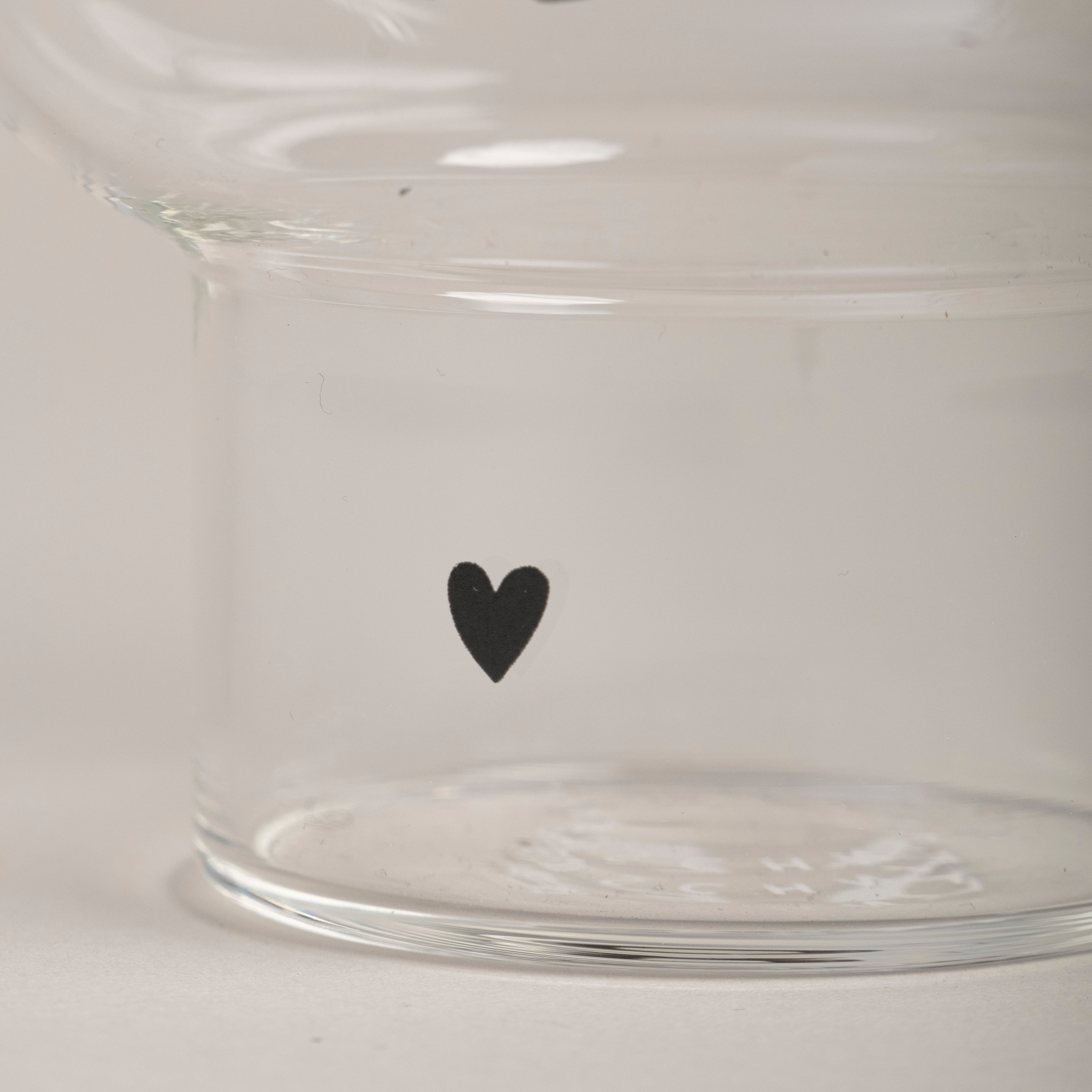 Double Bubble Glas "Love" schwarz - Eulenschnitt (Bild 6)