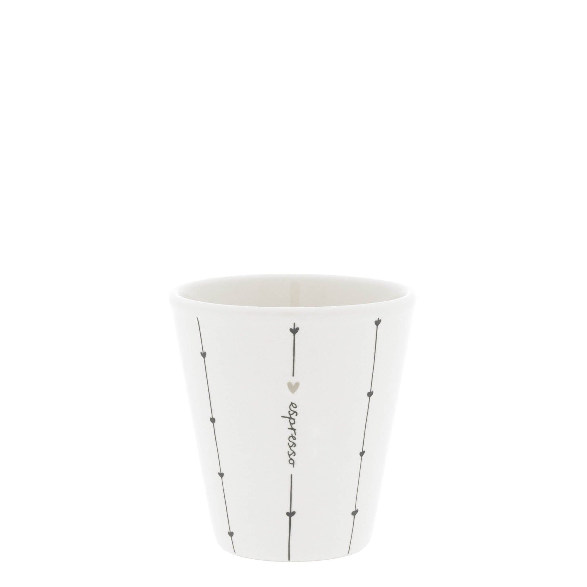 Espressobecher "espresso stripes" schwarz - Bastion Collections