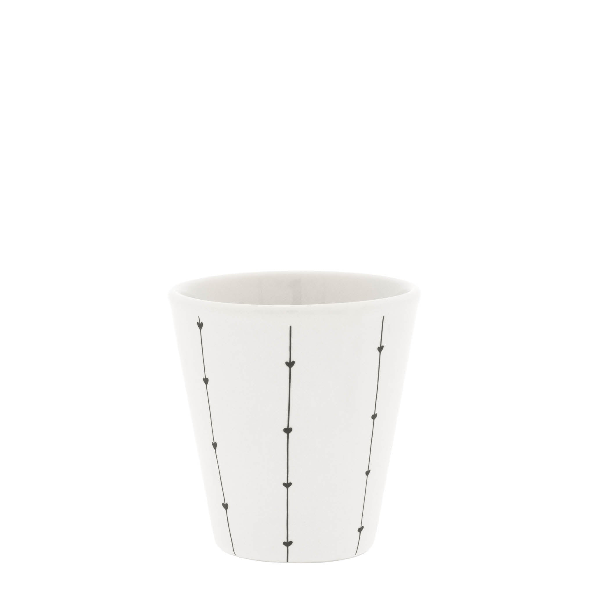 Espressobecher "espresso stripes" schwarz - Bastion Collections