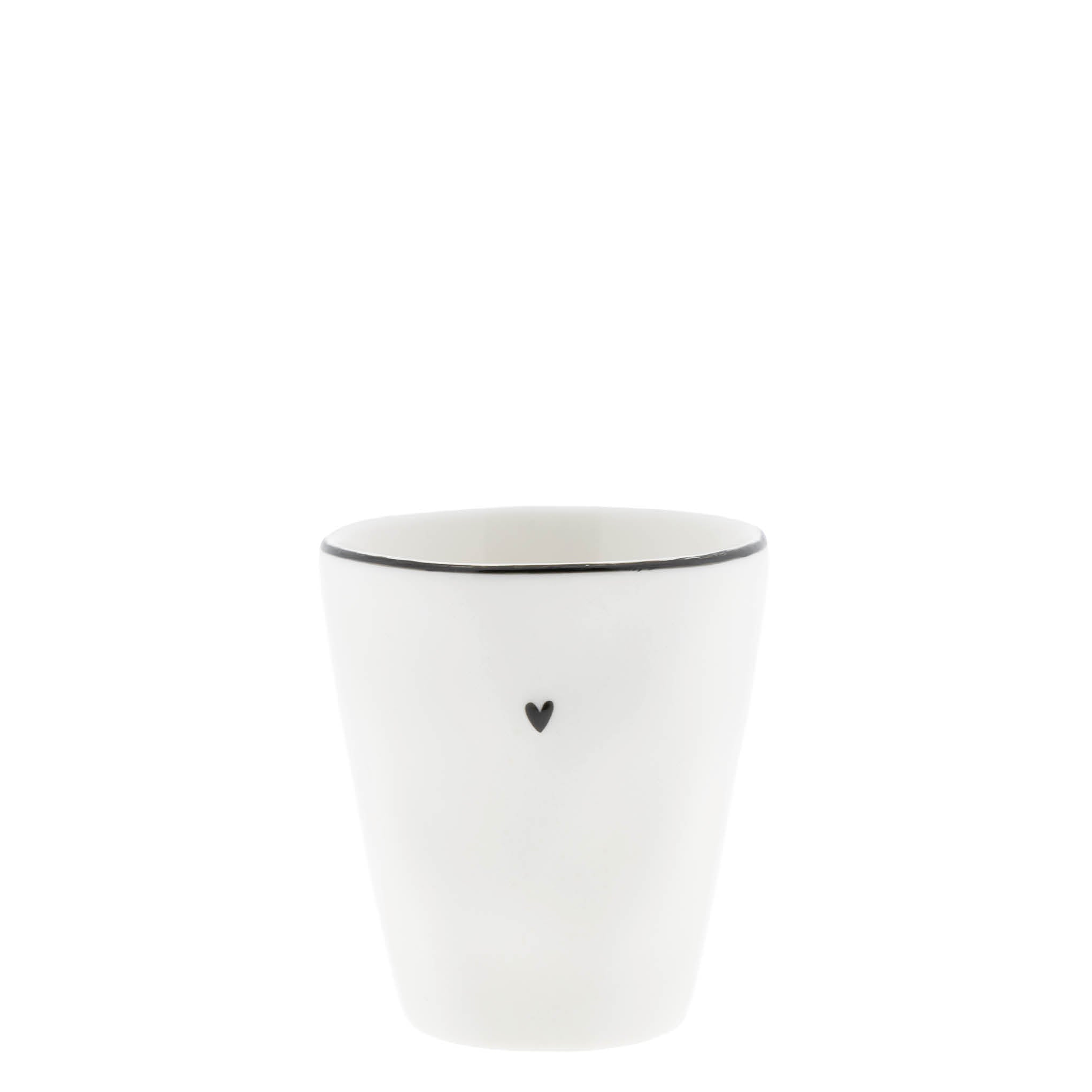 Espressobecher "heart" schwarz - Bastion Collections
