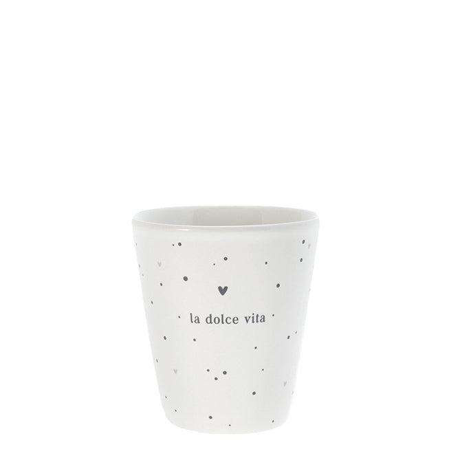 Espressobecher "La Dolce Vita" schwarz - Bastion Collections