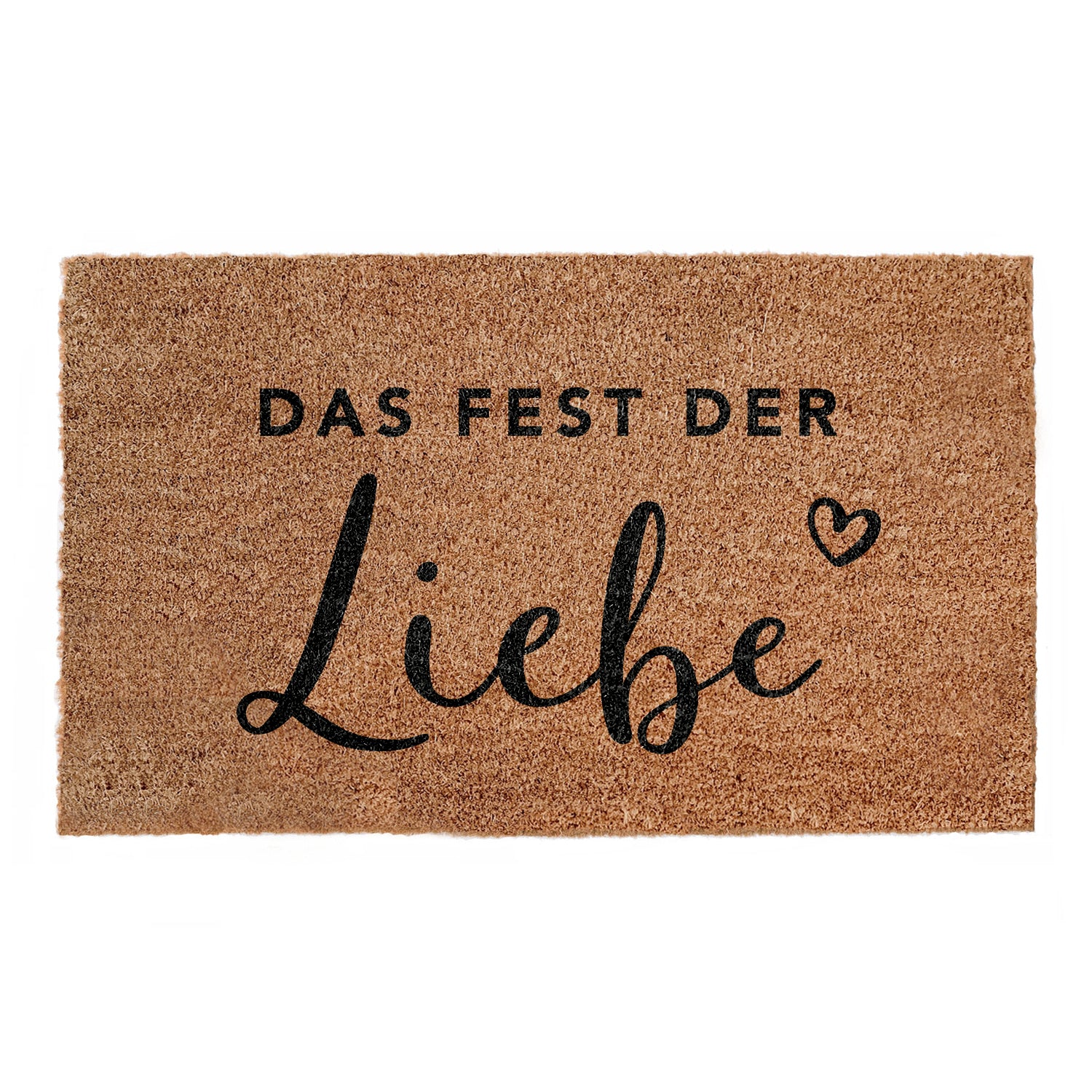 Fussmatte "Fest der Liebe" 75x45cm – Kokos - Eulenschnitt
