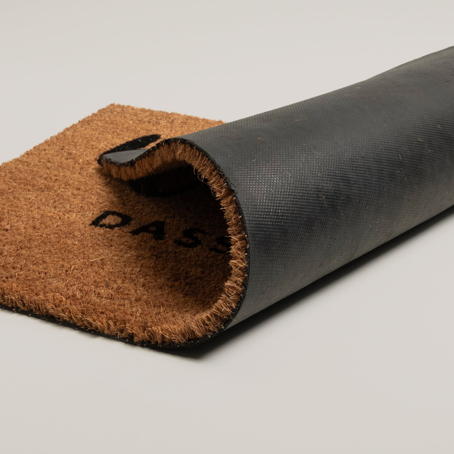 Doormat with text "Wie schön, dass du da bist" 75x45cm – coconut - Eulenschnitt