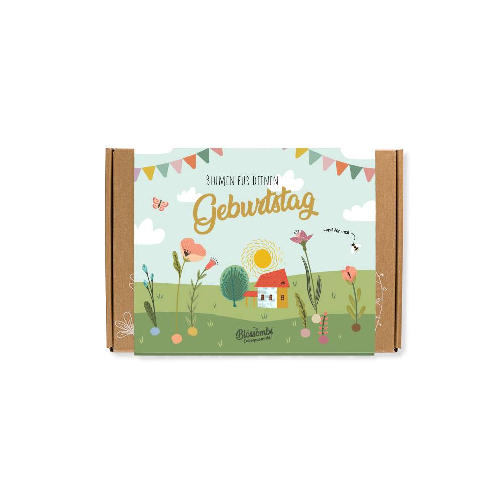 Geschenkbox Klein "Blumen für deinen Geburtstag" - Blossombs