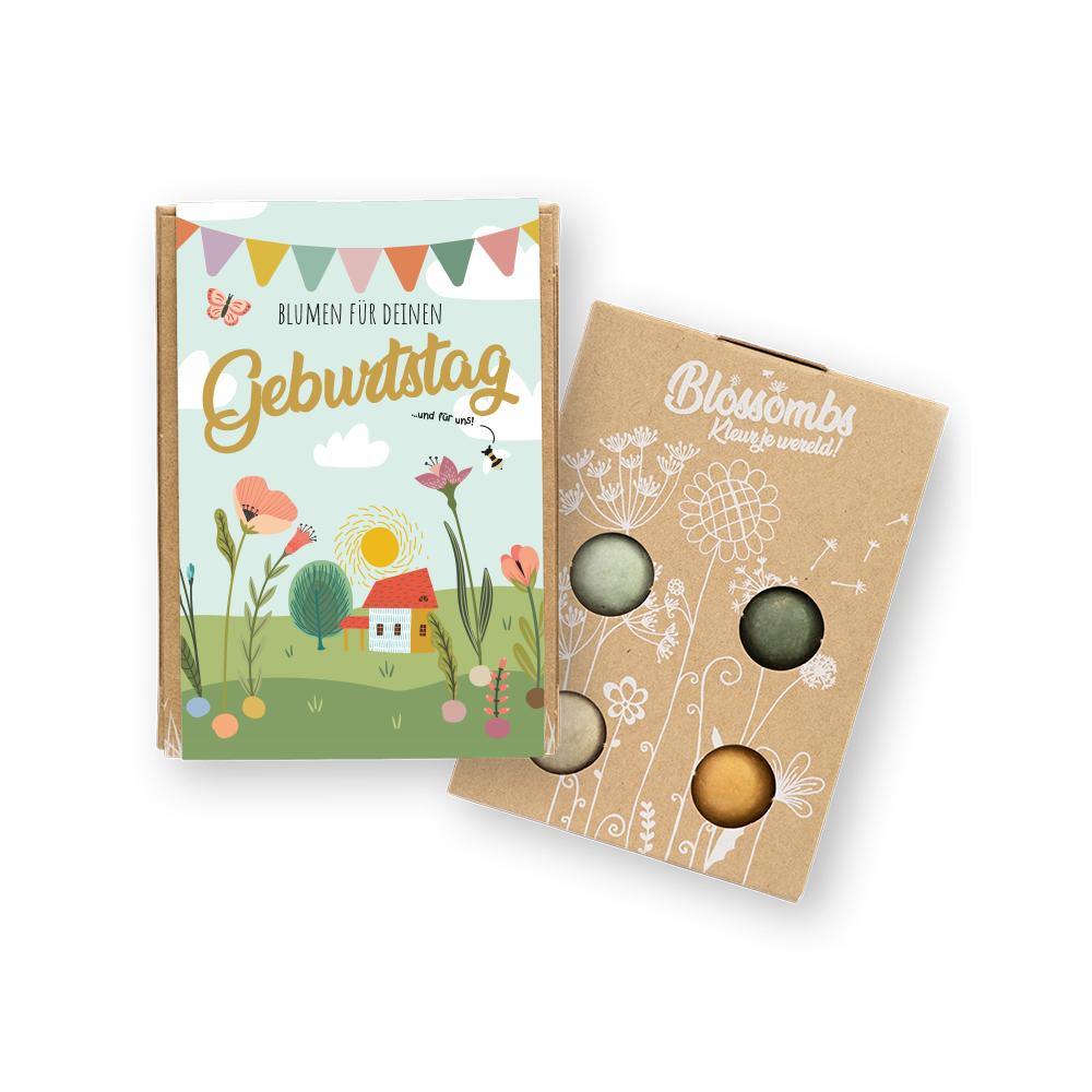 Geschenkbox Mini "Blumen für deinen Geburtstag" - Blossombs